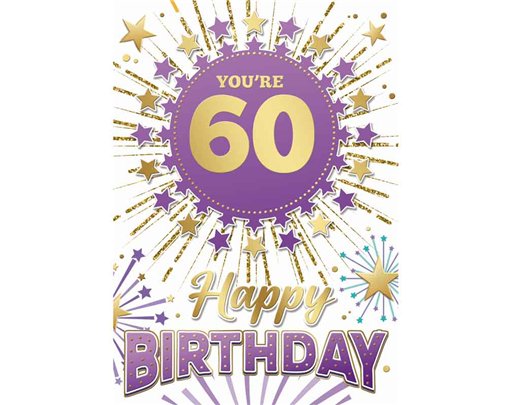 C50 MALE TRAD 60TH BIRTHDAY SILVERLINE 12S
