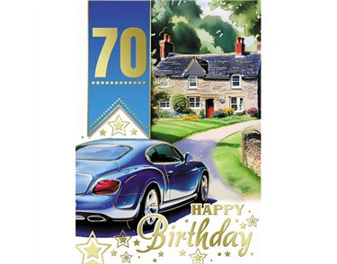 C50 MALE TRAD 70TH BIRTHDAY SILVERLINE 12S
