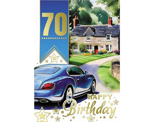 C50 MALE TRAD 70TH BIRTHDAY SILVERLINE 12S