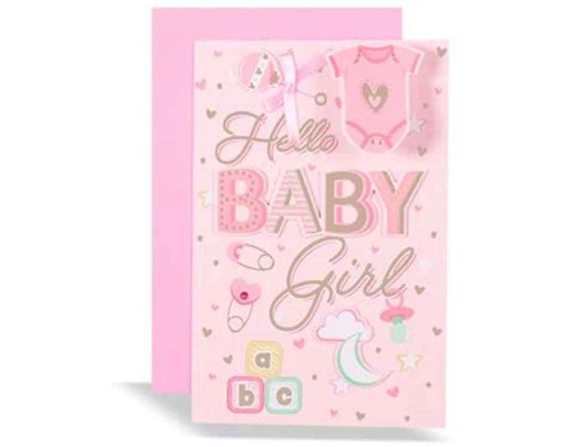 C75 BIRTH CONGRATULATIONS GIRL EXCELLENCE 6S