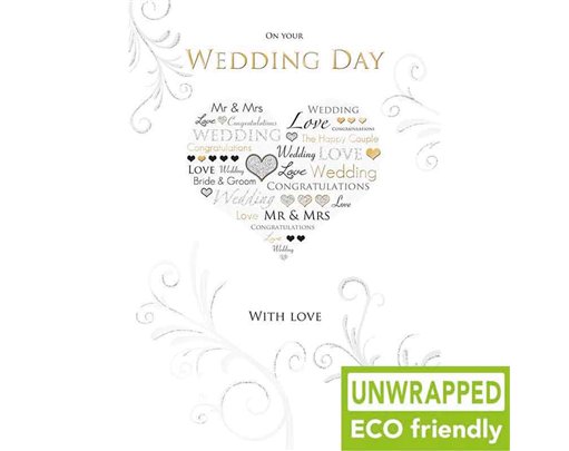 C75 WEDDING DAY TEXT HEART PICCADILLY 6S