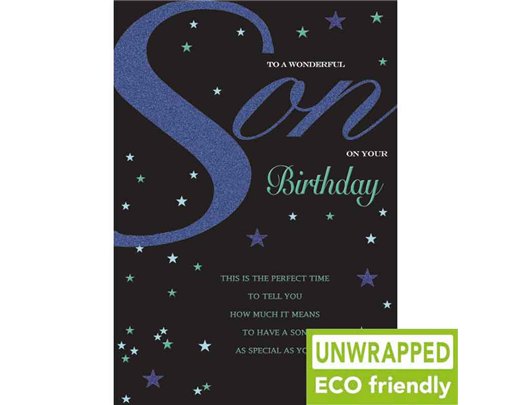 C75 TEXT & STARS ON BLACK SON BIRTHDAY PICCADILLY 6S