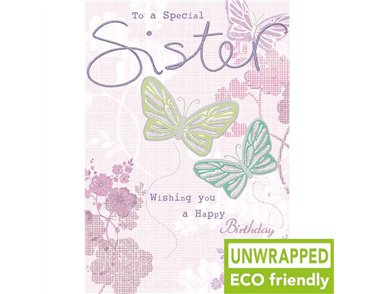 C75 TWO BUTTERFLIES SISTER BIRTHDAY PICCADILLY 6S