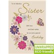 C75 FLOWERS & BUTTERFLY SISTER BIRTHDAY PICCADILLY 6S