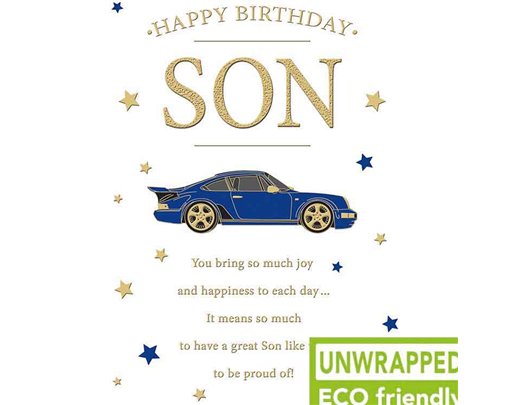 C75 CAR & TEXT SON BIRTHDAY PICCADILLY 6S