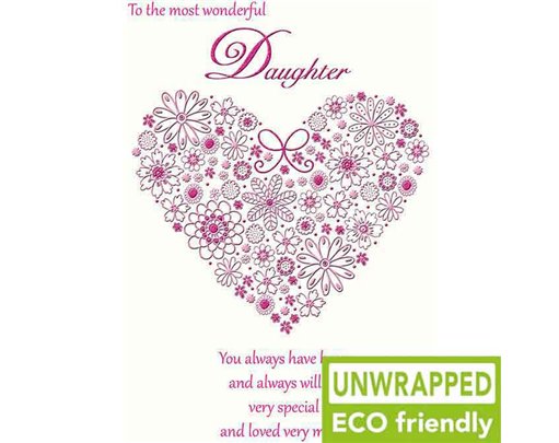 C75 DETAIL FOIL HEART DAUGHTER BIRTHDAY PICCADILLY 6S
