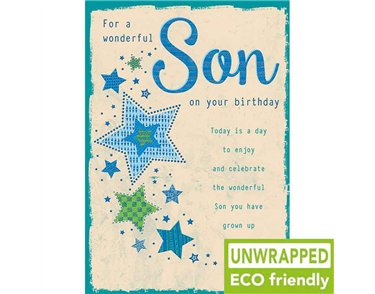 C75 TEXT WITH BLUE STARS SON BIRTHDAY PICCADILLY 6S