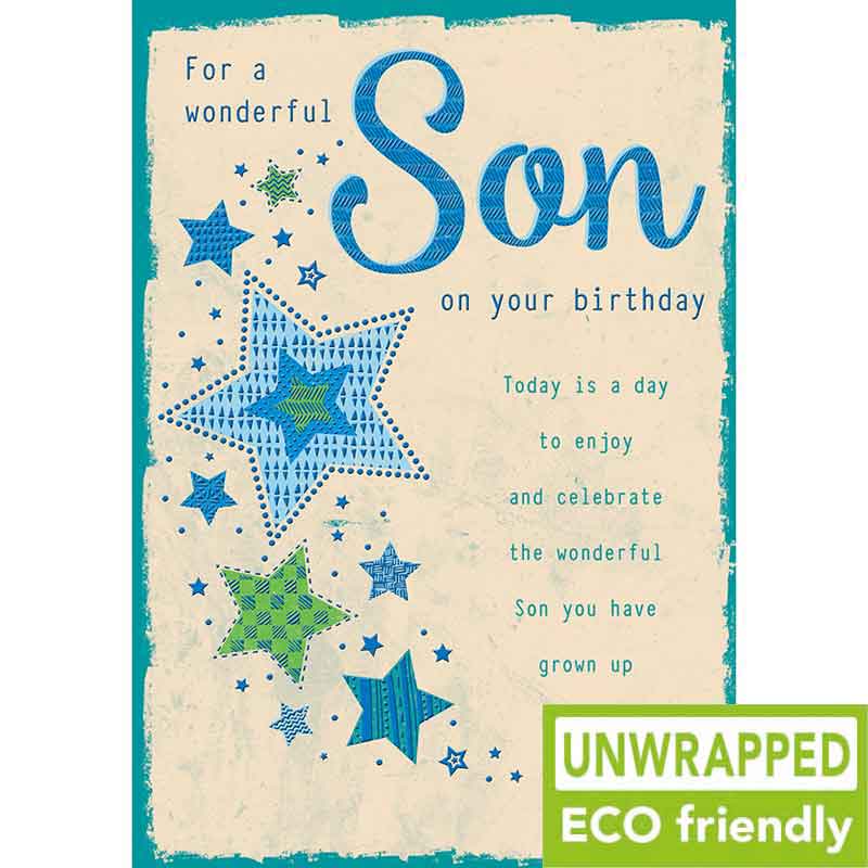 C75 TEXT WITH BLUE STARS SON BIRTHDAY PICCADILLY 6S