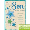 C75 TEXT WITH BLUE STARS SON BIRTHDAY PICCADILLY 6S