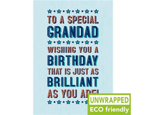 C75 TEXT GRANDAD BIRTHDAY PICCADILLY 6S
