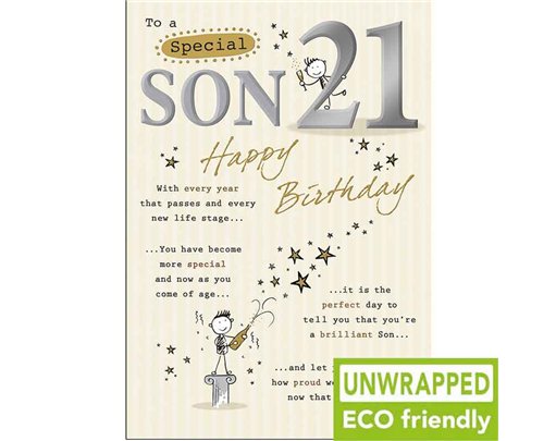 C75 CHARACTER & TEXT AGE 21 SON PICCADILLY 6S
