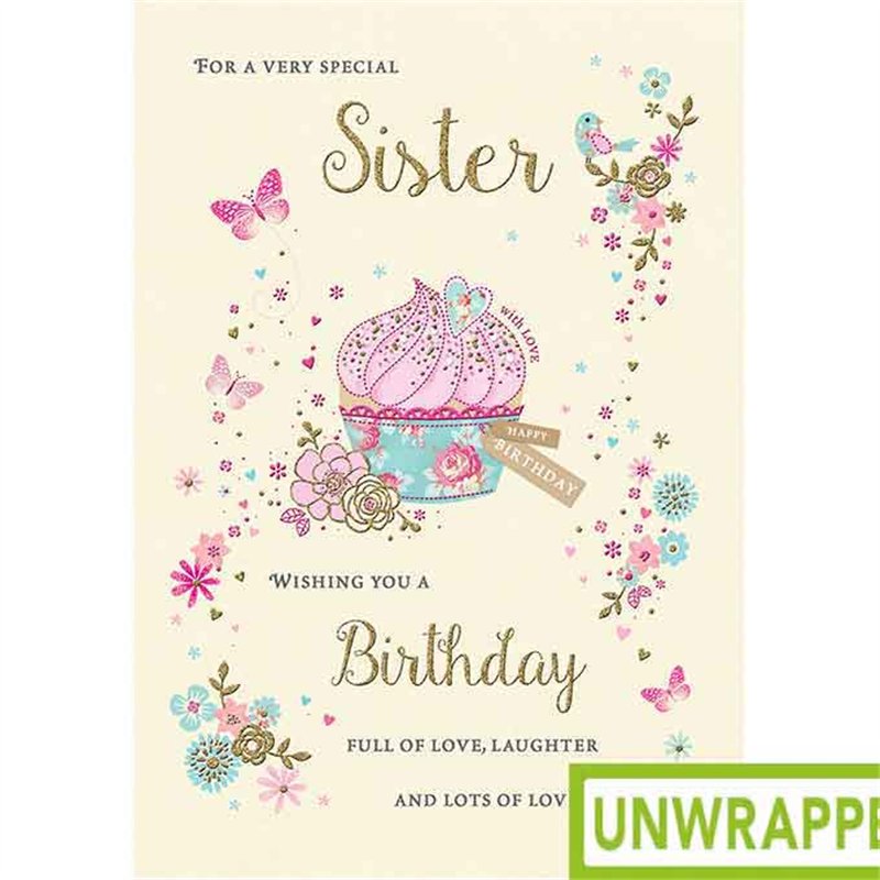 C75 PRETTY CUPCAKE SISTER BIRTHDAY PICCADILLY 6S
