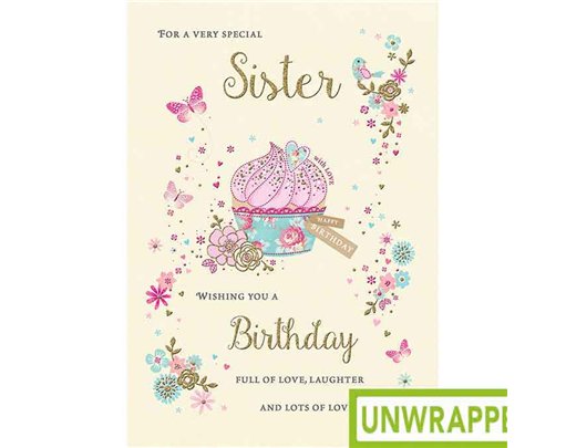 C75 PRETTY CUPCAKE SISTER BIRTHDAY PICCADILLY 6S