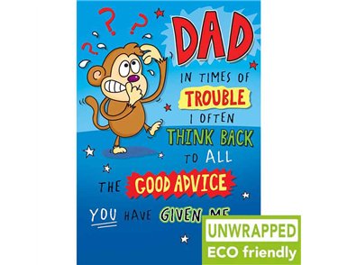 C75 TIMES OF TROUBLE DAD BIRTHDAY LAUGH OUT LOUD 6S