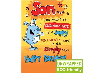 C75 EMBARRASED SON BIRTHDAY LAUGH OUT LOUD 6S