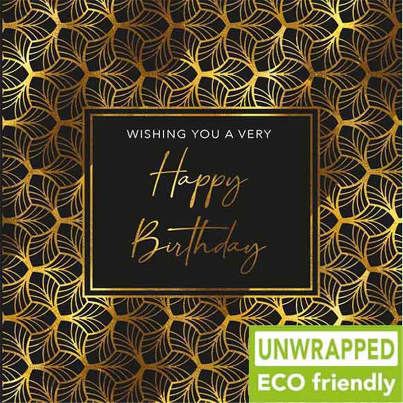 160mm SQ BLACK PATTERN OPEN BIRTHDAY ELITE 6S