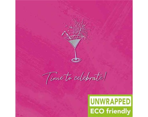 160mm SQ COCKTAIL GLASS OPEN BIRTHDAY ELITE 6S