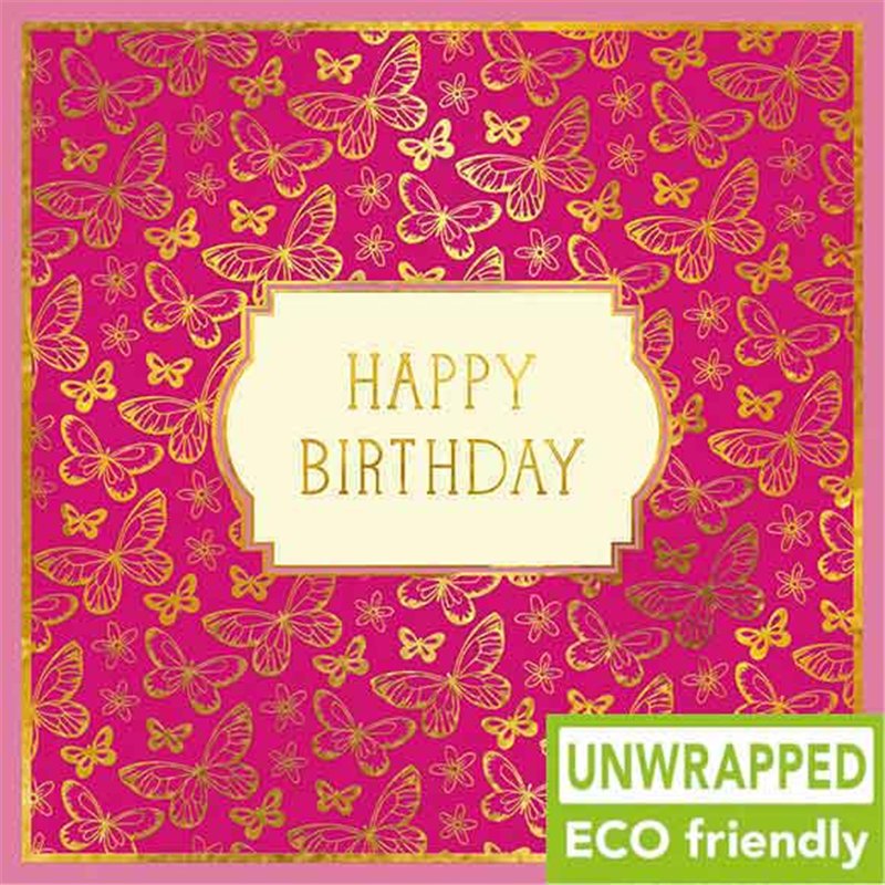 160mm SQ PINK PATTERN OPEN BIRTHDAY ELITE 6S