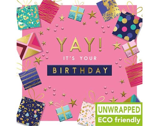 160mm SQ PINK TYPE OPEN BIRTHDAY ELITE 6S
