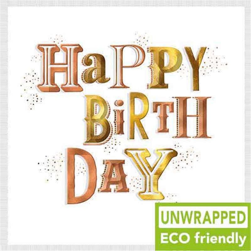 160mm SQ FOIL TYPE OPEN BIRTHDAY ELITE 6S