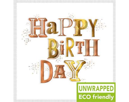 160mm SQ FOIL TYPE OPEN BIRTHDAY ELITE 6S