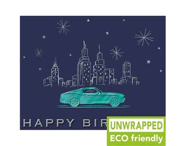 160mm SQ CAR OPEN BIRTHDAY ELITE 6S