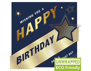 160mm SQ NAVY TYPE OPEN BIRTHDAY ELITE 6S