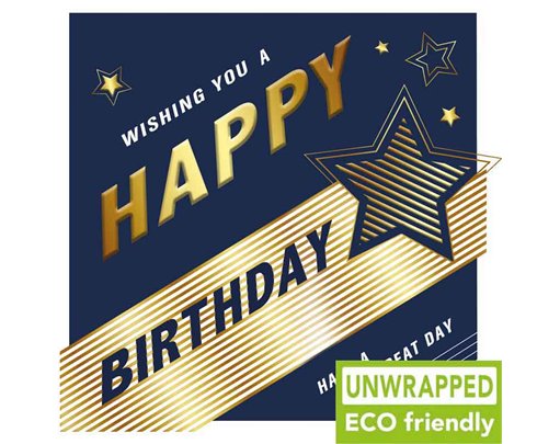 160mm SQ NAVY TYPE OPEN BIRTHDAY ELITE 6S