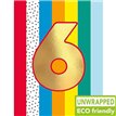 C50 VERT STRIPE AGE 6 BIRTHDAY FIESTA 6S