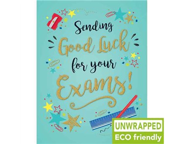C50 PENCIL AND RULER GOOD LUCK EXAM GOLD DUST 6S
