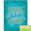 C50 STARS ON TEAL MALE COUSIN BIRTHDAY GOLD DUST 6S