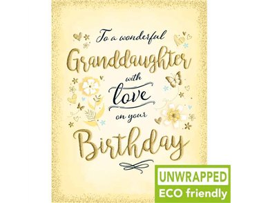 C50 FLOWERS ON LEMON GRANDDAUGHTER BIRTHDAY GOLD DUST 6S