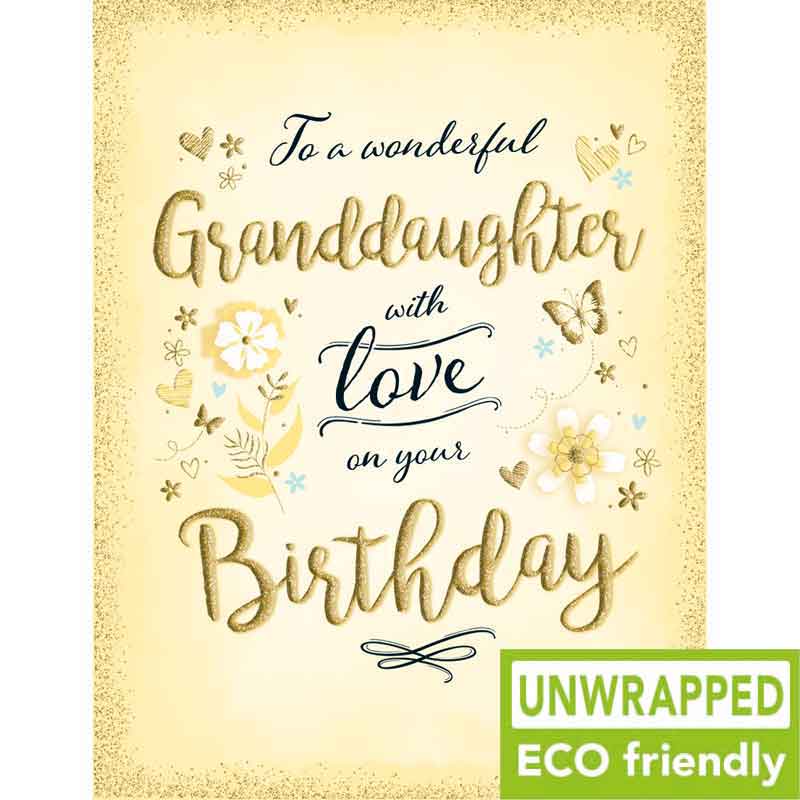 C50 FLOWERS ON LEMON GRANDDAUGHTER BIRTHDAY GOLD DUST 6S