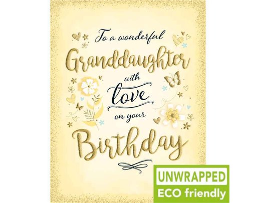 C50 FLOWERS ON LEMON GRANDDAUGHTER BIRTHDAY GOLD DUST 6S