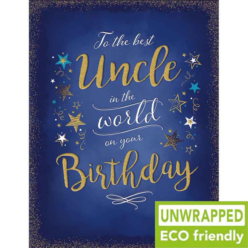 C50 STARS ON NAVY BLUE UNCLE BIRTHDAY GOLD DUST 6S