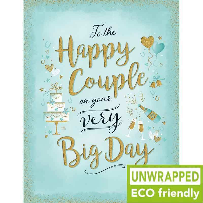 C50 CAKE ON AQUA WEDDING GOLD DUST 6S