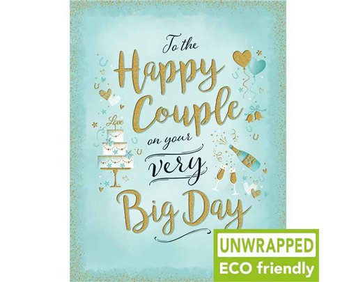 C50 CAKE ON AQUA WEDDING GOLD DUST 6S
