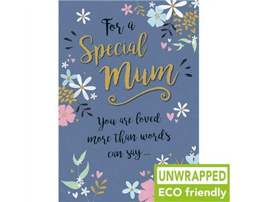 C75 FLORAL ON GREY MUM BIRTHDAY GOLD DUST 6S