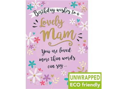 C75 FLORAL ON LILAC MAM BIRTHDAY GOLD DUST 6S