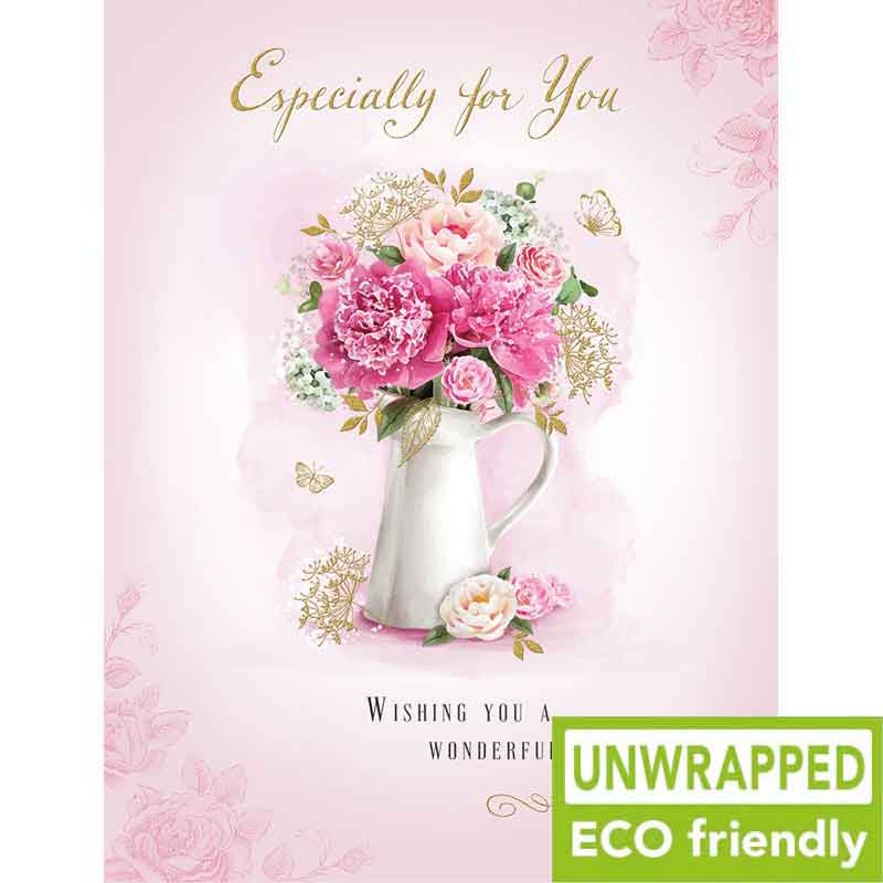C50 FLOWERS IN A VASE OPEN BIRTHDAY GRACE 6S