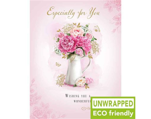 C50 FLOWERS IN A VASE OPEN BIRTHDAY GRACE 6S