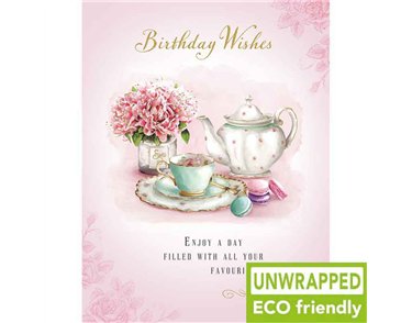 C50 TEASET & FLOWERS OPEN BIRTHDAY GRACE 6S