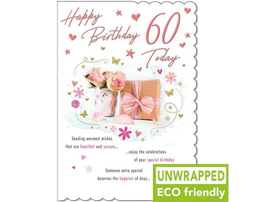 C75 ROSES & GIFTS AGE 60 FEMALE WITH LOVE 6S