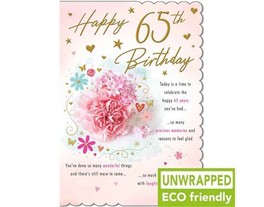 C75 CARNATIONS AGE 65 FEMALE WITH LOVE 6S