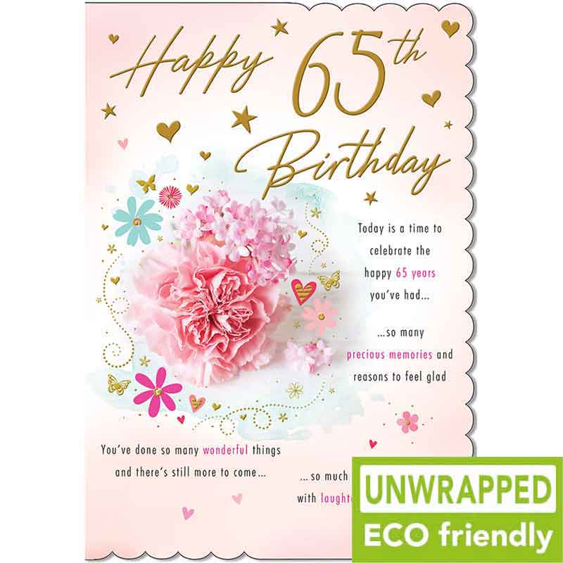 C75 CARNATIONS AGE 65 FEMALE WITH LOVE 6S