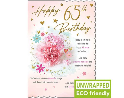 C75 CARNATIONS AGE 65 FEMALE WITH LOVE 6S