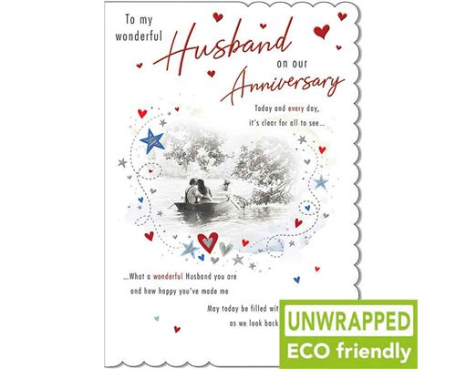 C75 COUPLE BOAT ANNIVERSARY HUSBAND WITH LOVE 6S