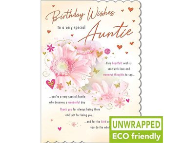 C75 FLOWER PHOTO AUNTIE BIRTHDAY WITH LOVE 6S
