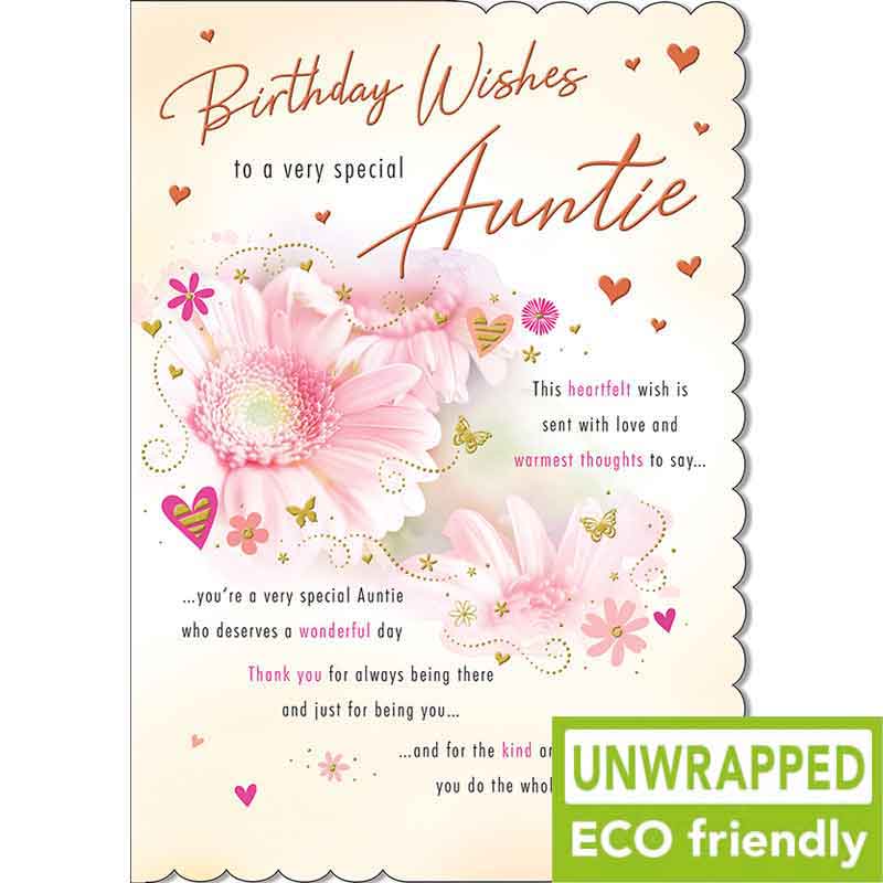C75 FLOWER PHOTO AUNTIE BIRTHDAY WITH LOVE 6S