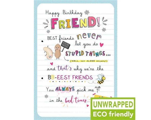 C75 BB EEST FRIENDS FRIEND BIRTHDAY HAPPY DAYS 6S